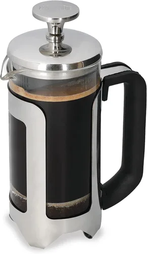 Vista 8 de La Cafetière Cafetera de prensa francesa de acero inoxidable Roma