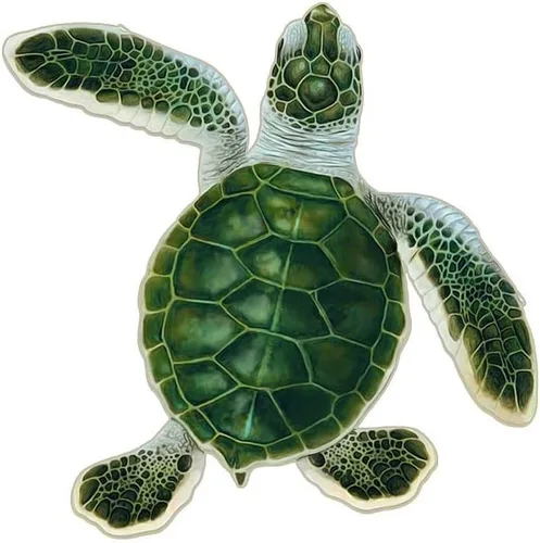 Vista 10 de Mosaico de porcelana para piscina estilo A para cría de tortugas (estilo A - 5 x 5 pulgadas, marrón)