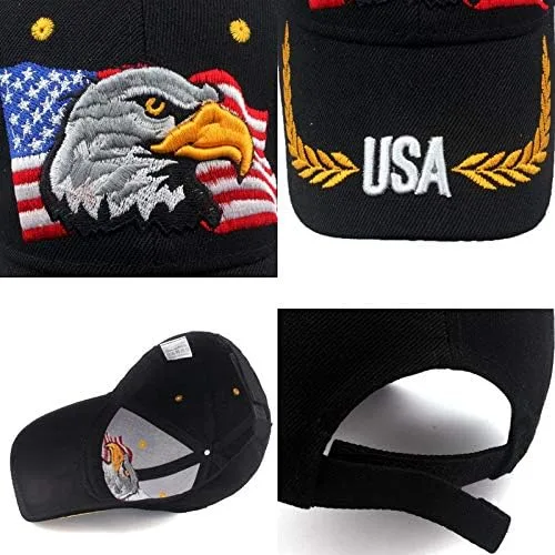 Vista 4 de Uphily - Gorra con la bandera de Estados Unidos, Beísbol, M