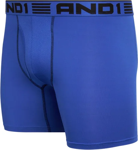 Vista 5 de AND1 Ropa interior para hombre Paquete de 6 calzoncillos de compresión de rendimiento, bragueta funcional (S-3XL)