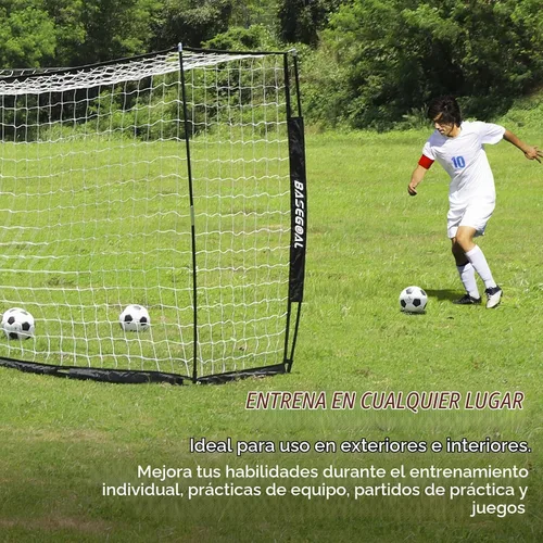 Vista 3 de BaseGoal Soccer Goal for Backyard,with Bow Frame and Agility Ladder