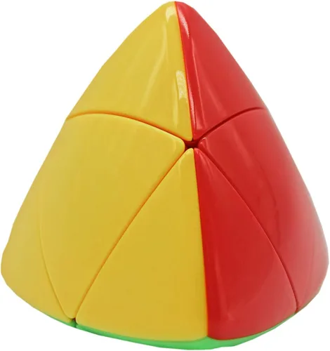 Vista 2 de Willking Pyramorphix - Cubo mágico sin pegatinas Mastermorphix de 2 x 2 rompecabezas de cubo de velocidad sin pegatinas