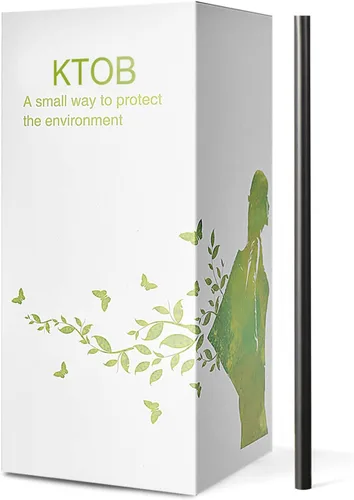Vista 8 de KTOB - 200 popotes de ácido poliláctico 100% compostables a base de plantas, biodegradables y coloridos, sin plástico, respetuosos con el medio