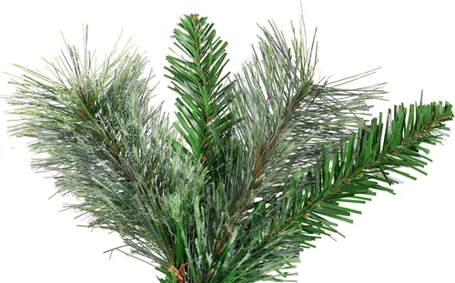 Vista 6 de Árbol de Navidad artificial de pino de cachemira de mezcla media de 6.5 pies, sin iluminación