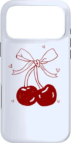 Vista 22 de Cherri Ties Baby Blue Cherry Bow Case for iPhone 17