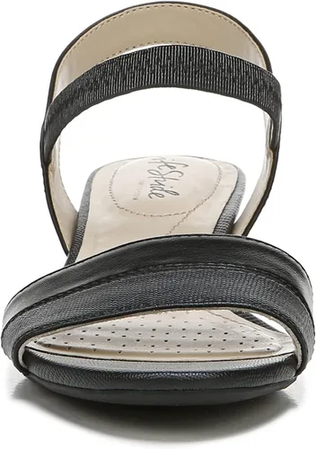 Vista 3 de LifeStride Sandalias Yuma para mujer, Negro