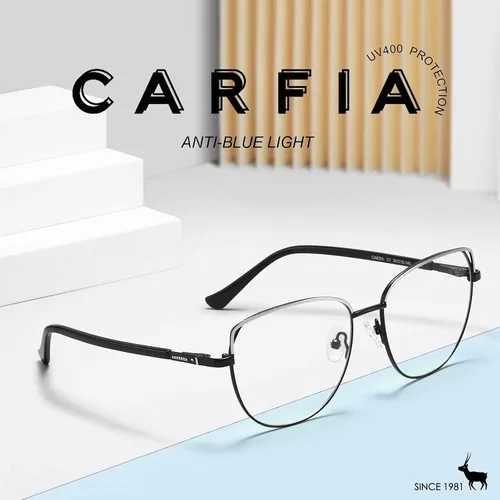 Vista 6 de CARFIA Cateye Womens Blue Light Blocking Glasses CA6205
