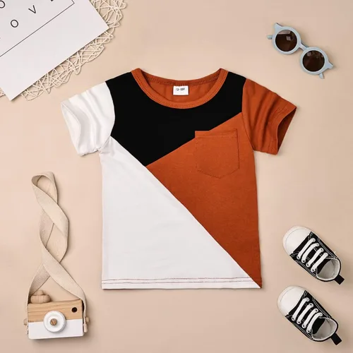 Vista 4 de Ropa para bebé niño pequeño, trajes de verano de manga corta, camiseta y pantalones cortos, conjunto de ropa para niños de 12 meses a 4 años