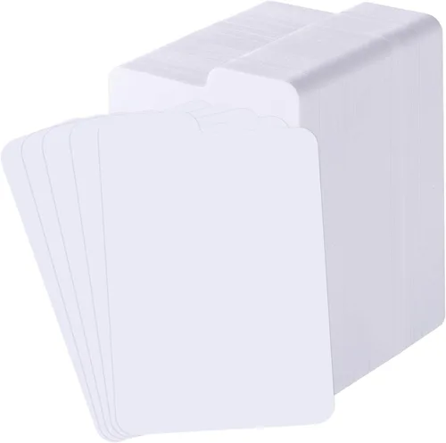 Vista 9 de Lewtemi 50 separadores de tarjetas, separadores de páginas de tarjetas intercambiables, separadores de juego para suministros de almacenamiento