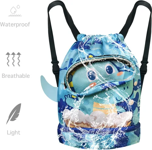 Vista 2 de Bolsa de natación para nadadores, mochila de playa, bolsas de yoga, impermeable, mochila deportiva, mochila de gimnasio, bolsa de baile, c14, Anime