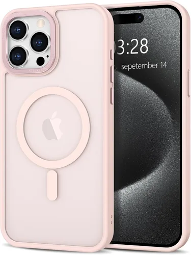 Vista 114 de Anuck - Funda magnética para iPhone 11 compatible con MagSafe, carcasa trasera mate translúcida dura, borde de TPU, delgada, resistente a impactos