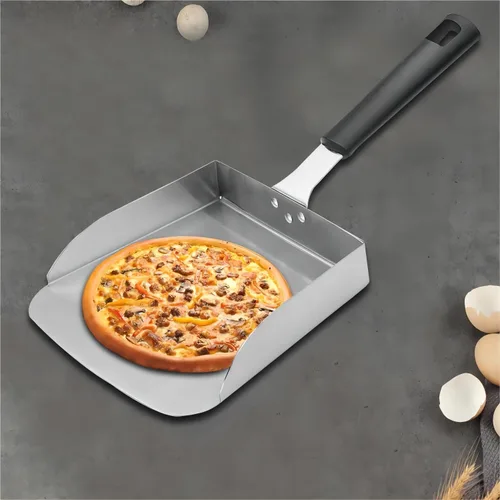Vista 7 de Cuchara grande para plancha tipo Hibachi Pala de alimentos para arroz frito Mover alimentos para parrilla superior plana accesorios
