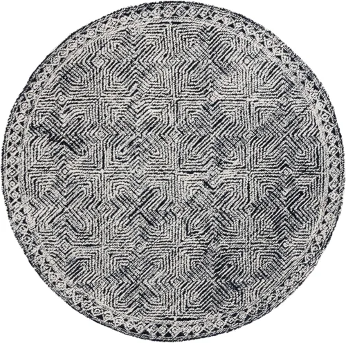 Vista 14 de SAFAVIEH Metro Collection - Alfombra de pasillo de 2 pies 3 pulgadas x 8 pies, negro y marfil, lana geométrica hecha a mano, ideal para zonas