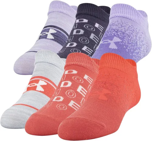 Vista 92 de Under Armour Calcetines ligeros invisibles Essential 2.0 para niños (paquete de 6)