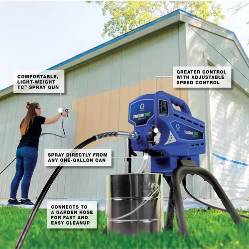 Vista 4 de Graco Pulverizador de pintura sin aire Diseñado para proyectos interiores o exteriores TrueCoat One TrueAirless pulverizador eléctrico 26DTC1