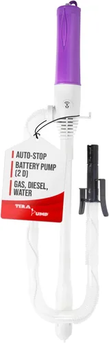 Vista 12 de TERA PUMP Bomba de transferencia de gas, batería D 3 veces más potente, parada automática, sin pérdida de combustible, potente succión (2.2 GPM)