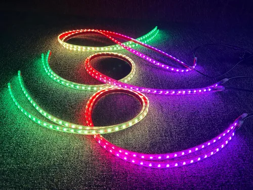 Vista 6 de Tira de luces LED RGB de 14 piezas de 5 pies para Polaris Slingshot Can-Am Spyder Ryker 2015-2026, kit de iluminación de acento de capó de rejilla