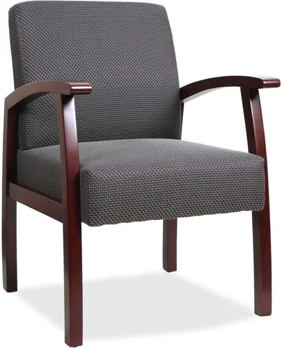 Vista 11 de Lorell Silla de invitados de lujo, color espresso/carbón