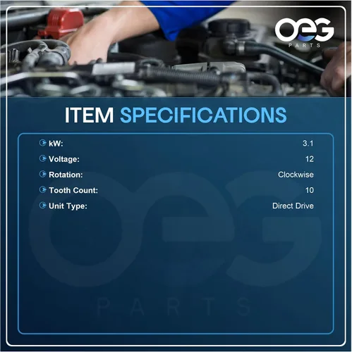 Vista 3 de OEG Parts Nuevo arrancador compatible con retroexcavadora Caterpillar 1985-1996 416 426 428 436 438 3T8832, 6T8832, 0001369002, 0001369006, 3T8832
