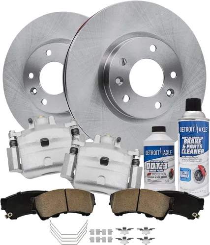 Vista 54 de Detroit Axle - Rotores de freno para Nissan NV2500 NV3500 NV1500 NV1500 2012-2021, repuesto de rotores de freno de disco: rotor delantero de 14.17