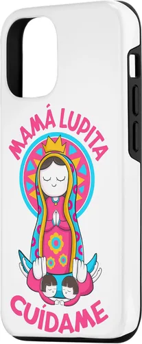 Vista 2 de Funda para iPhone 14 Virgen de Guadalupe. Mamá Lupita, Cuídame