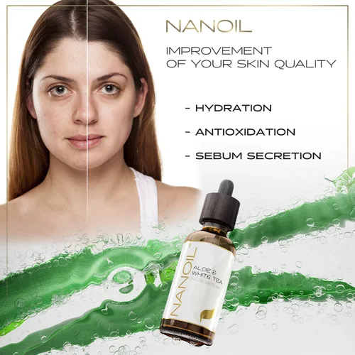 Vista 3 de Nanoil Suero facial 1.7 fl oz - Suero facial para todo tipo de piel, suavizante e iluminador, cuidado de la piel, nutritivo, antienvejecimiento e