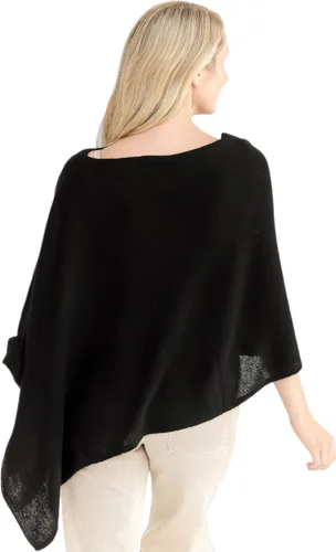 Vista 3 de CLAUDIA NICHOLE by Alashan Poncho estilo vestido, 100% cachemira