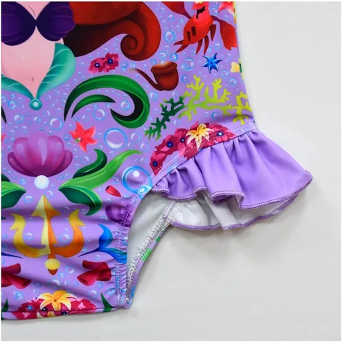 Vista 6 de Trajes de baño de princesa sirena para niñas 3-10 años