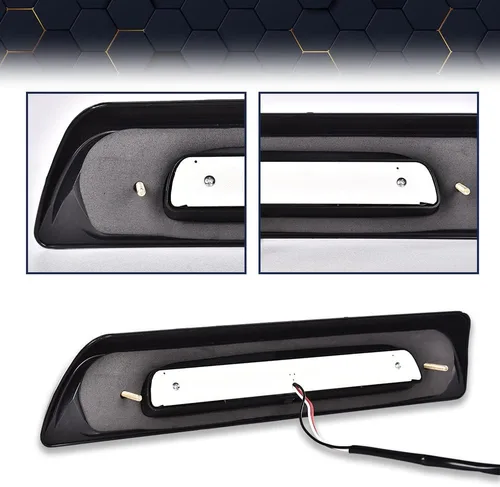 Vista 8 de PIT66 3ª luz LED de freno, compatible con Toyota Tundra 2007-2018 de montaje alto, luz LED de freno de carga trasera de tercera generación, lente
