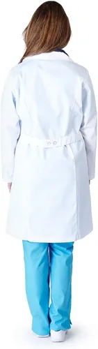 Vista 2 de Natural Uniforms Abrigo de laboratorio para mujer de 41 pulgadas