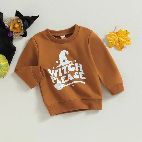 Vista 2 de DuAnyozu Ropa de bebé de Halloween, sudadera de calabaza, suéter de manga larga, suéter de manga larga, trajes de otoño