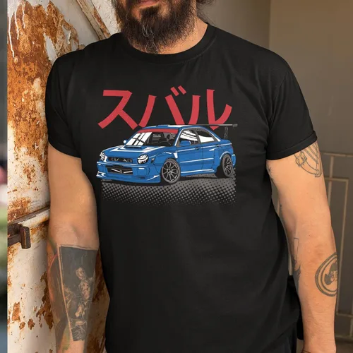 Vista 10 de Subie Generation Cars - Camiseta de manga corta para adultos, mecánico japonés de carreras, regalo para amantes de los automóviles, entusiastas