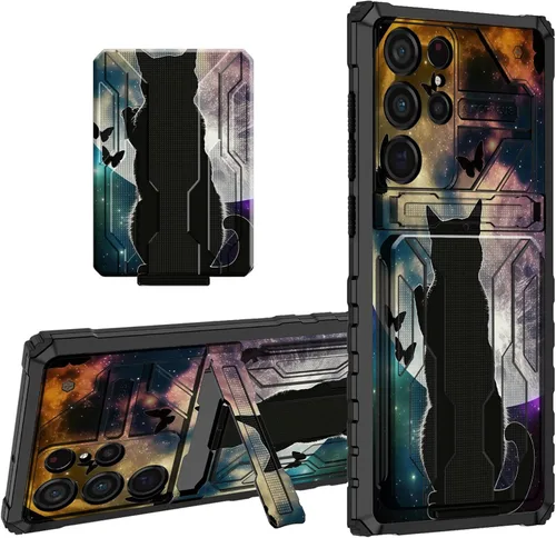 Vista 55 de Funda para teléfono Samsung Galaxy A03S Galaxy A03S Funda tipo cartera con tarjetero y soporte de doble capa de PC duro TPU suave cubierta
