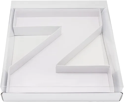 Vista 20 de WENPACK 2025 - Caja de regalo de cartón con forma de tapa transparente (negro, tapa graduada)