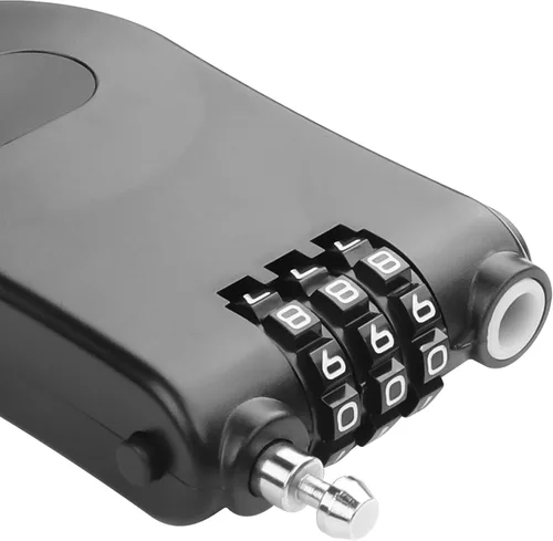 Vista 2 de YAODHAOD Candado de cable de combinación, cerradura de equipaje retráctil de cable de acero con cable de acero retráctil de 39 pulgadas, cerradura