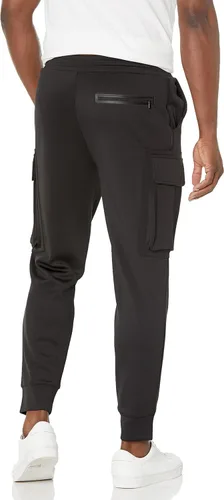 Vista 2 de Karl Lagerfeld Paris Pantalones cargo de buceo para hombre
