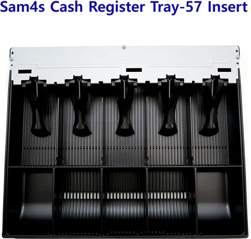 Vista 2 de HK SYSTEMS SAM4S Bandeja de dinero para cajón de efectivo 57, 5 billetes y 5 monedas, compatible con Sam4s ER-5200, ER-5240, ER-5215, ER-380
