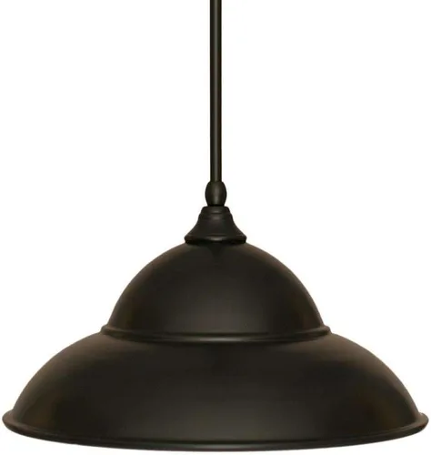 Vista 211 de Toltec Lighting Tallo Colgado Mini colgante, acabado de cobre negro, 3.5" cuadrado humo burbuja vidrio
