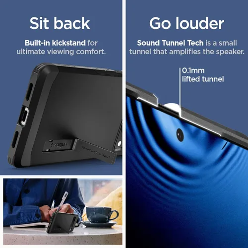 Vista 6 de Spigen Funda Tough Armor compatible con Google Pixel 7 Pro, color negro
