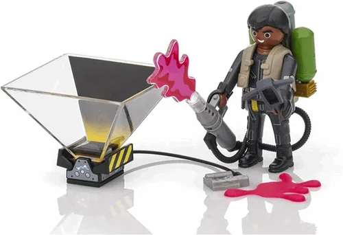 Vista 5 de PLAYMOBIL 9349 Ghostbusters II Winston Zeddemore Playmogram Figura 3D