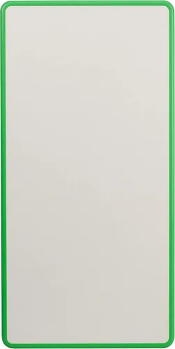 Vista 3 de Flash Furniture Wren - Mesa rectangular de plástico verde de 23.625 pulgadas de ancho x 47.25 pulgadas de largo, con parte superior gris