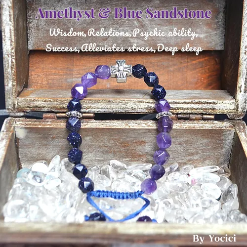 Vista 22 de Pulseras de la amistad, pulsera de obsidiana negra arcoíris para mujeres y hombres, 0.394 pulgadas (0.394 in), ojo de tigre, hematita y cristal