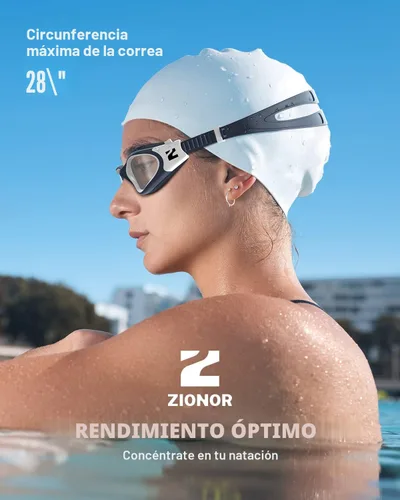 Vista 7 de ZIONOR Gafas de natación G1 SE antivaho para adultos, hombres y mujeres