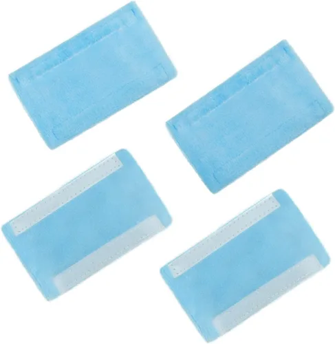 Vista 2 de Paquete de 4 cubiertas de oxígeno nasal, cojines de cánula suaves, protectores faciales para usuarios de oxígeno que reducen la irritación facial
