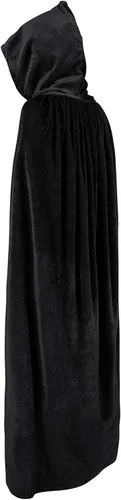 Vista 2 de Century Star - Capa de terciopelo con capucha para mujer, de longitud completa, unisex, capa de Halloween, Navidad, capa de fiesta