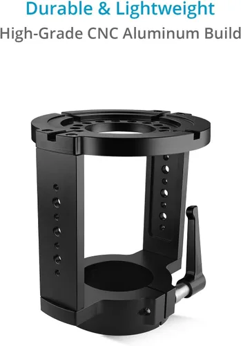 Vista 6 de PROAIM Adaptador elevador Mitchell Euro/Elemac Base Mount para Cinema Dolly, Bazooka y más. Elevador de altura resistente con opciones de montaje