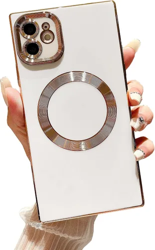 Vista 52 de Owncase Funda Magnética para iPhone 11, (Compatible con MagSafe) (Protección Completa de Lente de Cámara) (Esquinas Reforzadas) Funda Parachoques