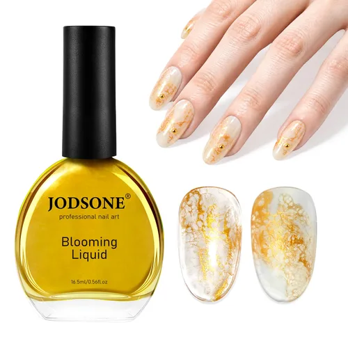 Vista 17 de JODSONE Ocean Wave - Esmalte de uñas en gel, 0.6 fl oz, líquido floreciente blanco ondulado para propagar el efecto de onda, texturas de ondas