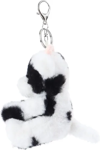 Vista 3 de Apricot Lamb Cute Toys - Llavero de peluche clásico de ternero de vaca para bolsa de niños, bolso, mochila y bolso (5 pulgadas)