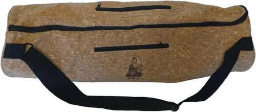 Vista 2 de Semi-Rigid Cork Bag for Carrying Yoga Mats - Tubular